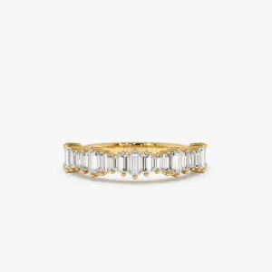 14k Gold Graduating Baguette Diamond Ring