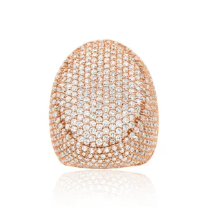 14K Rose Gold Ring 8.69 Ctw