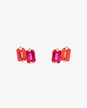 Ann Pink Ombre Studs