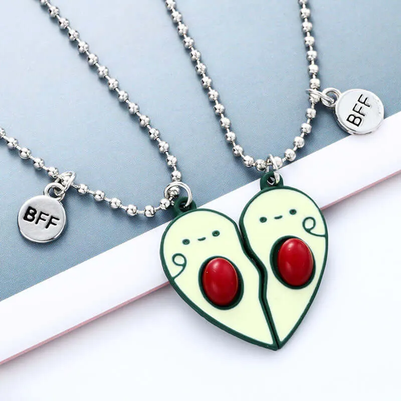 Avocado Children Friendship Pendant BFF Necklaces