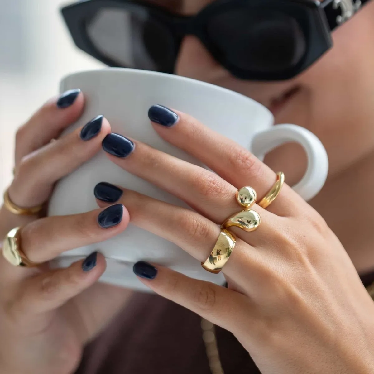 Bold Sculptural Bypass Ring