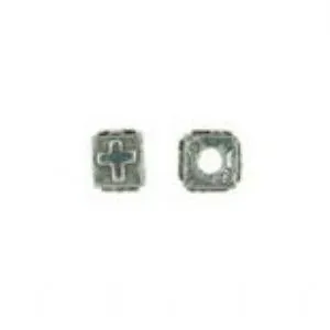 Cross Cube Bead - Fits Pandora Bracelets