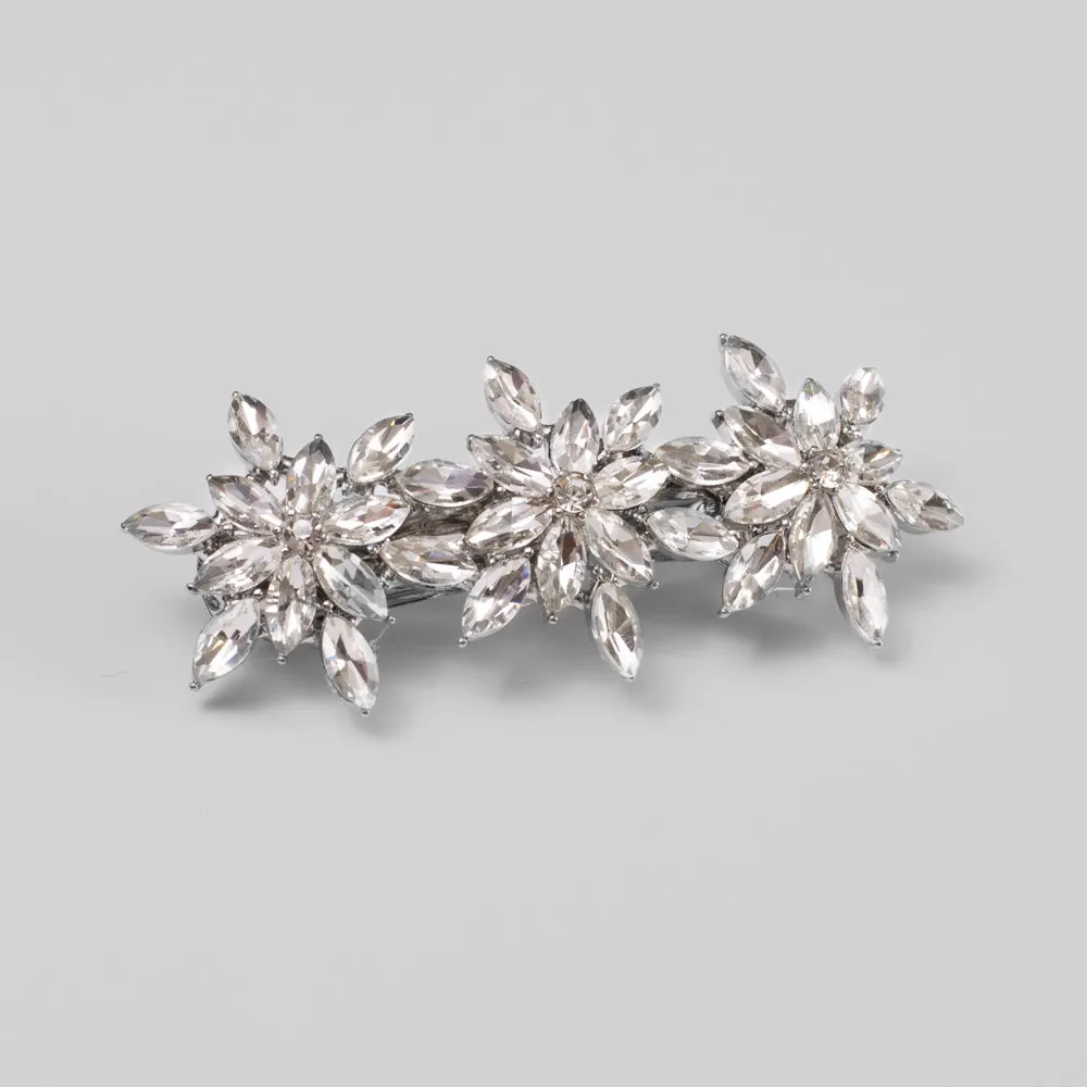 Crystal Floral Burst Barrette