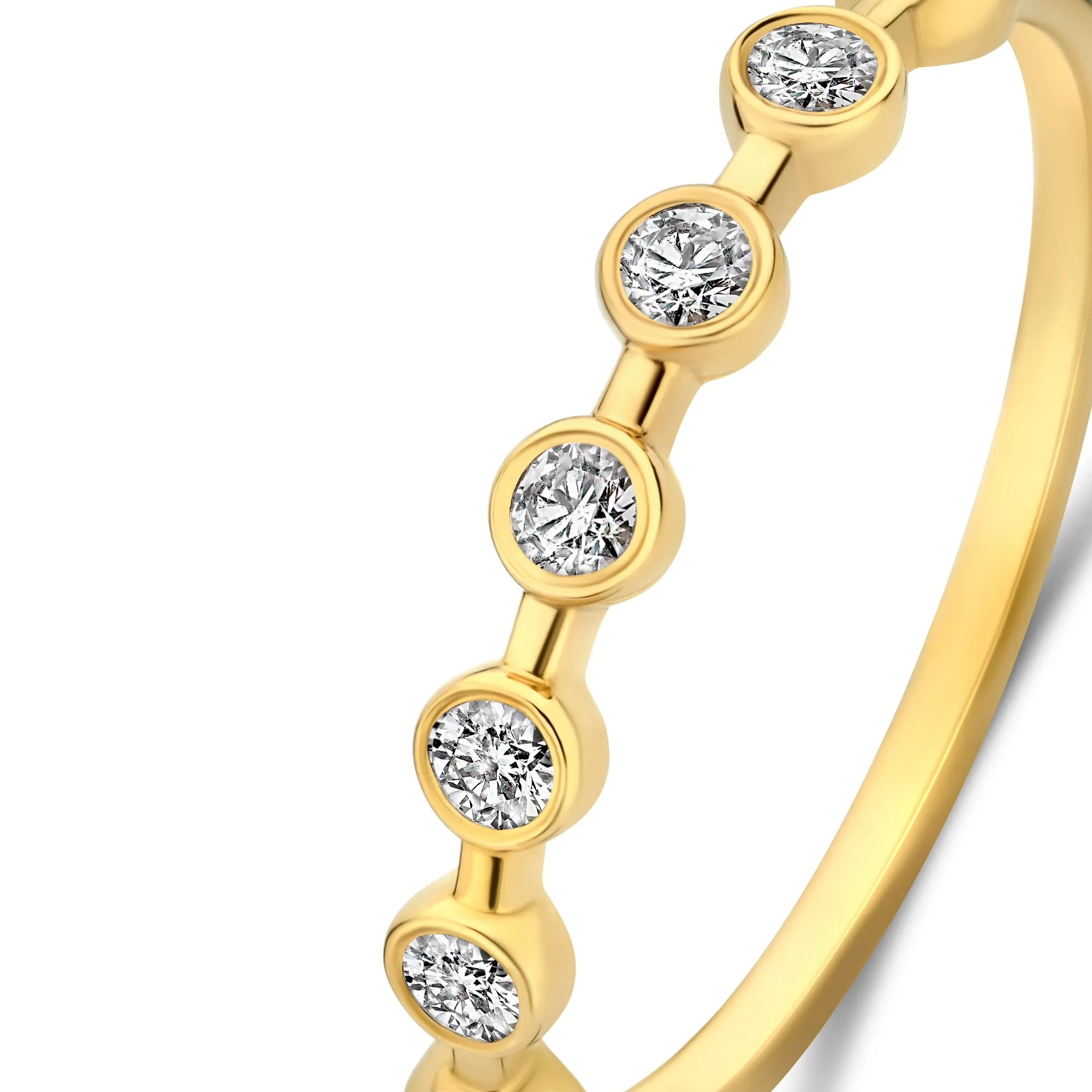 De la Paix Flavie 14 Karat gold ring with diamond 0.18 carat