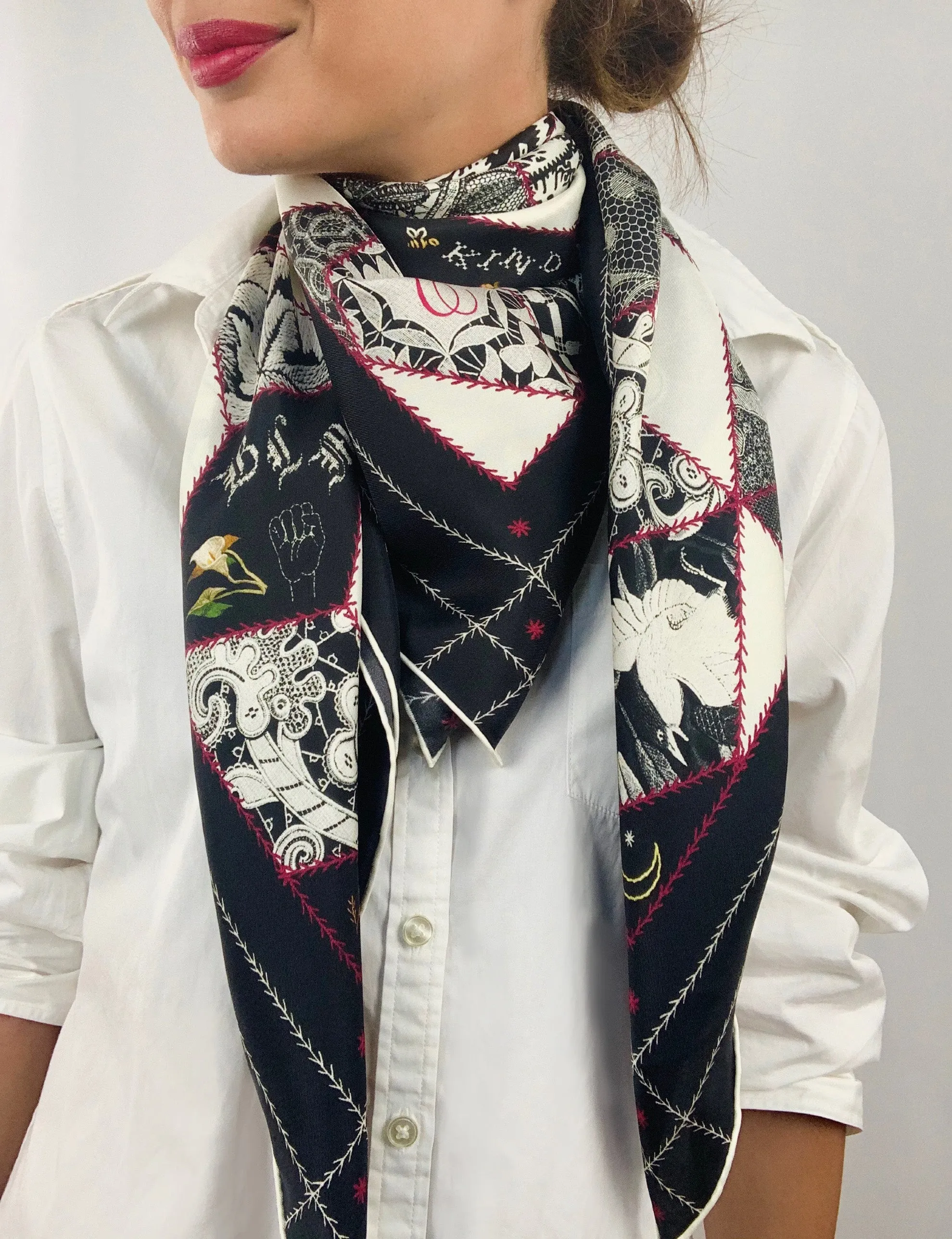 Elwyn New York Crazy Quilt Scarf