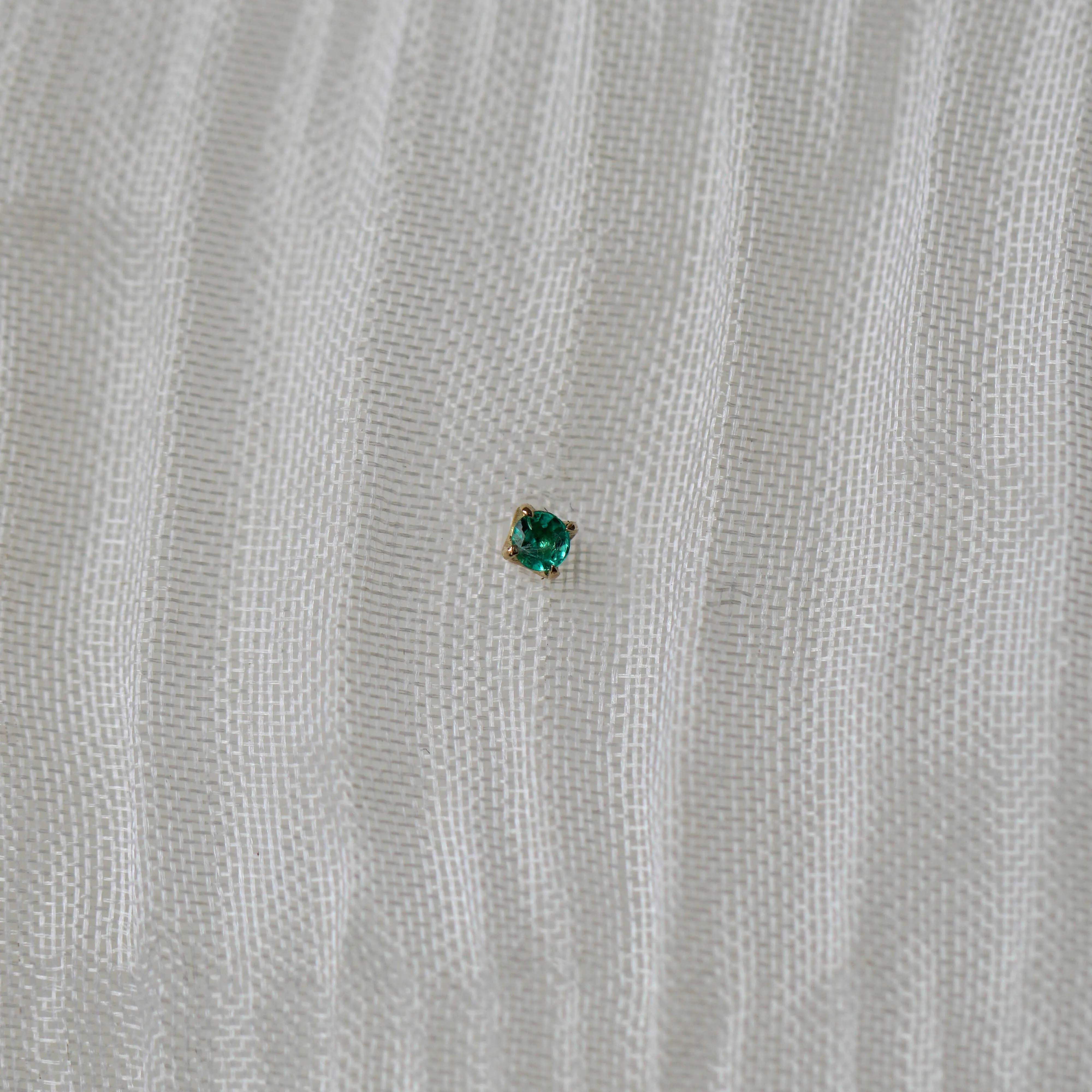 Emerald Threaded Stud