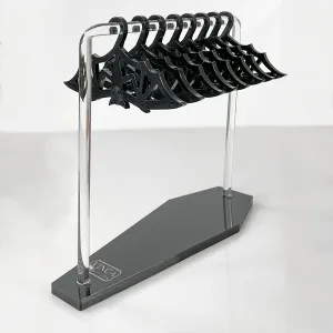 Hang in There! Adorable Dresser-Top Earring Organizer - Just Batty Hanger Style with Coffin base