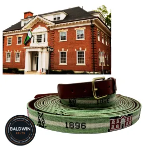 Harvard Owl Club Needlepoint  Belt