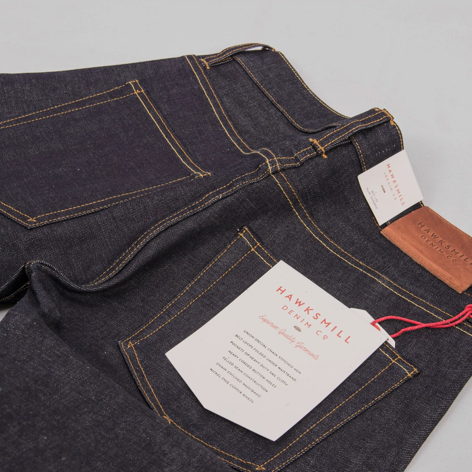 Hawksmill Denim Co Slim Tapered Jean - Japanese Selvedge - Dry