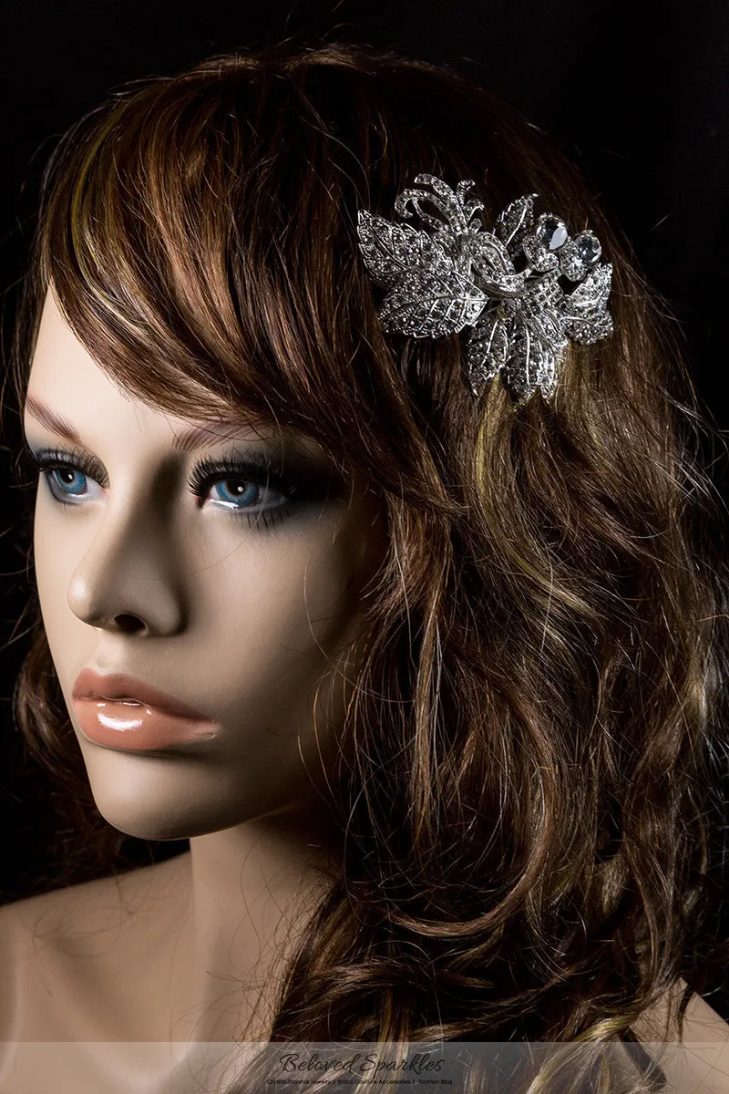 Heidi Bejeweled Leaves Cluster Hair Comb | Swarovski Crystal