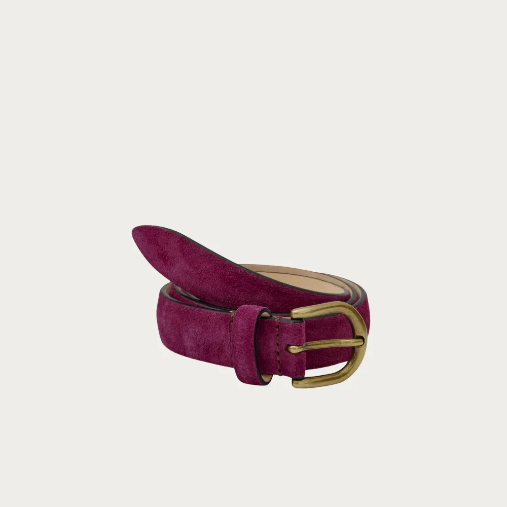 Isabel Marant Zap Leather Belt - Berry