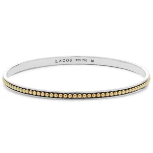 KSL Two-Tone Caviar Beaded Bangle