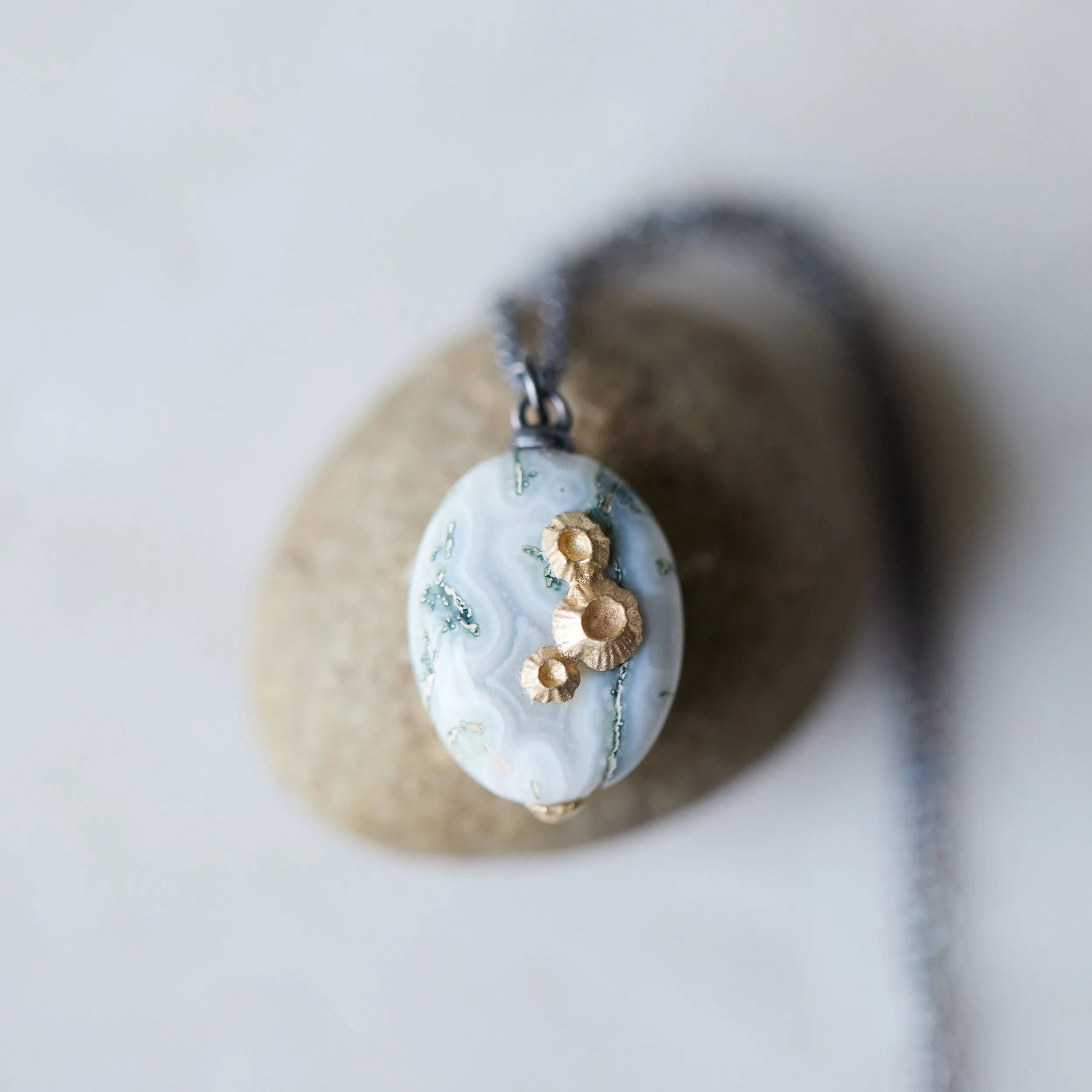 Moss of Éire Opal Ruthie B. Necklaces with Barnacles