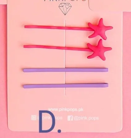 Set of 4 Star Bobby Pins