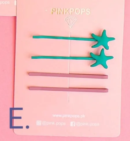 Set of 4 Star Bobby Pins