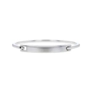 Silver Bar Bangle Bracelet