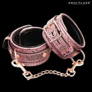 Snake Print Wrist Restraints