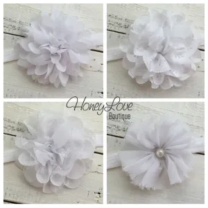 White Flower Headband